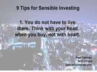 9 tips for sensible investing