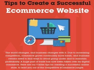9 Tips on Creating a Successful Ecommerce Website