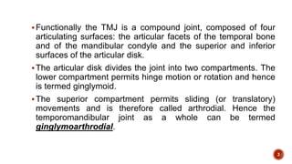 Temporal Compounding Lecture 9 TMJ anatomy examination | PPTX