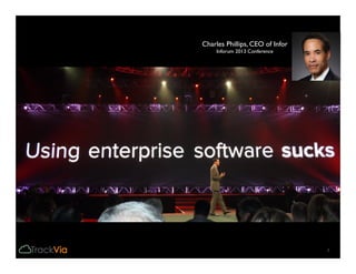 2
Charles Phillips, CEO of Infor	

Inforum 2013 Conference	

 