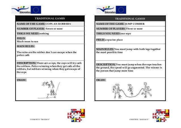 9 Traditional Games Worksheet 2 9 Traditional Games Worksheet 2