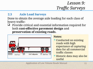 Traffic Surveys for the design of the road | PPTX