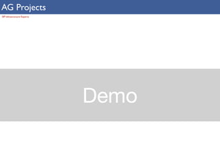 AG Projects 
SIP Infrastructure Experts 
Demo 
 