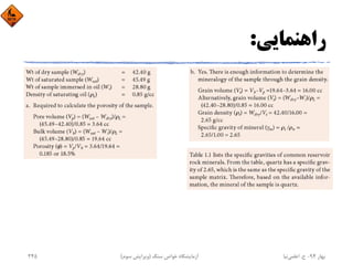 ‫راﻫﻨﻤﺎﻳﻲ‬:
‫ﺑﻬﺎر‬94-‫ح‬.‫اﻋﻠﻤﻲ‬‫ﻧﻴﺎ‬‫ﺳﻨﮓ‬ ‫ﺧﻮاص‬ ‫آزﻣﺎﻳﺸﮕﺎه‬)‫ﺳﻮم‬ ‫وﻳﺮاﻳﺶ‬(245
 