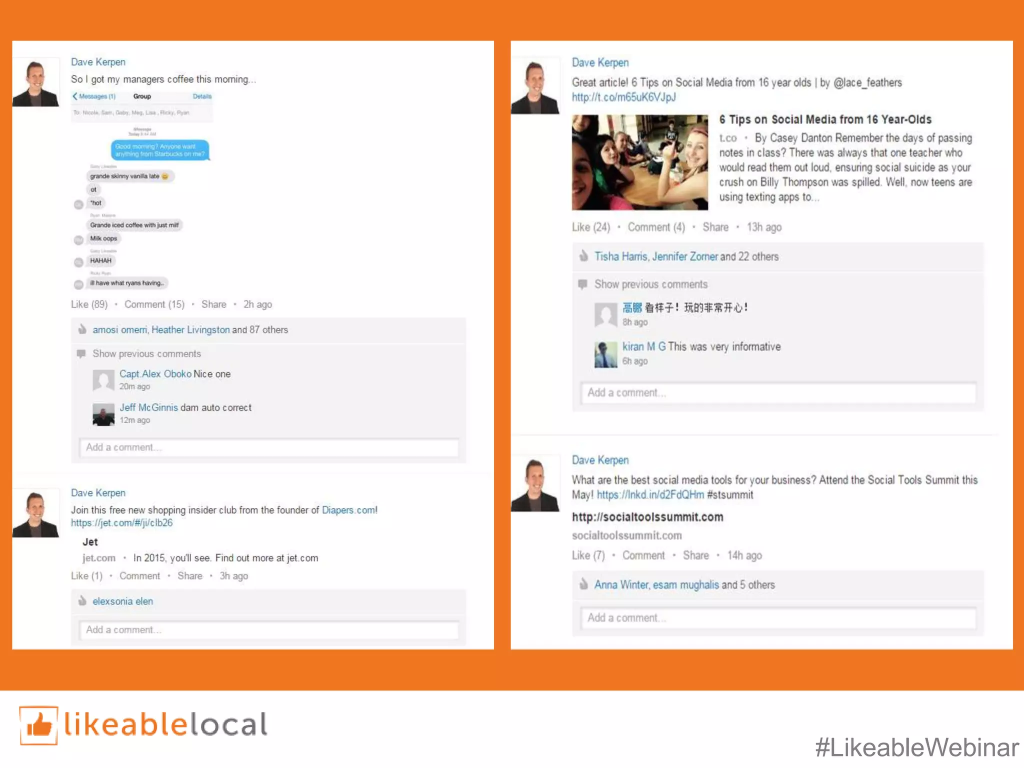 #LikeableWebinar
 