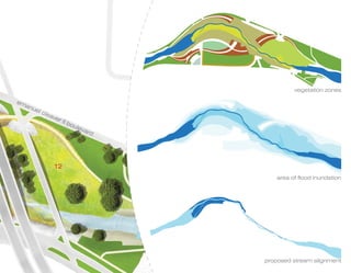 vegetation zones

em
  anu
     el c
         lea
            ver
                  II b
                      oul
                         eva
                            rd




            12
                                    area of flood inundation




                                 proposed stream alignment
 