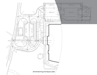 dimensioning and layout plan
 