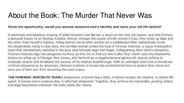 The Murder That Never Was By Andrea Kane The Murder That Never Was By Andrea Kane