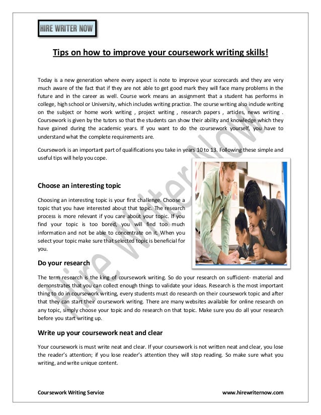 Coursework writing websites