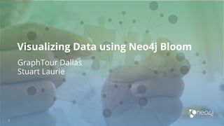 Visualizing Data using Neo4j Bloom
1
GraphTour Dallas
Stuart Laurie
 