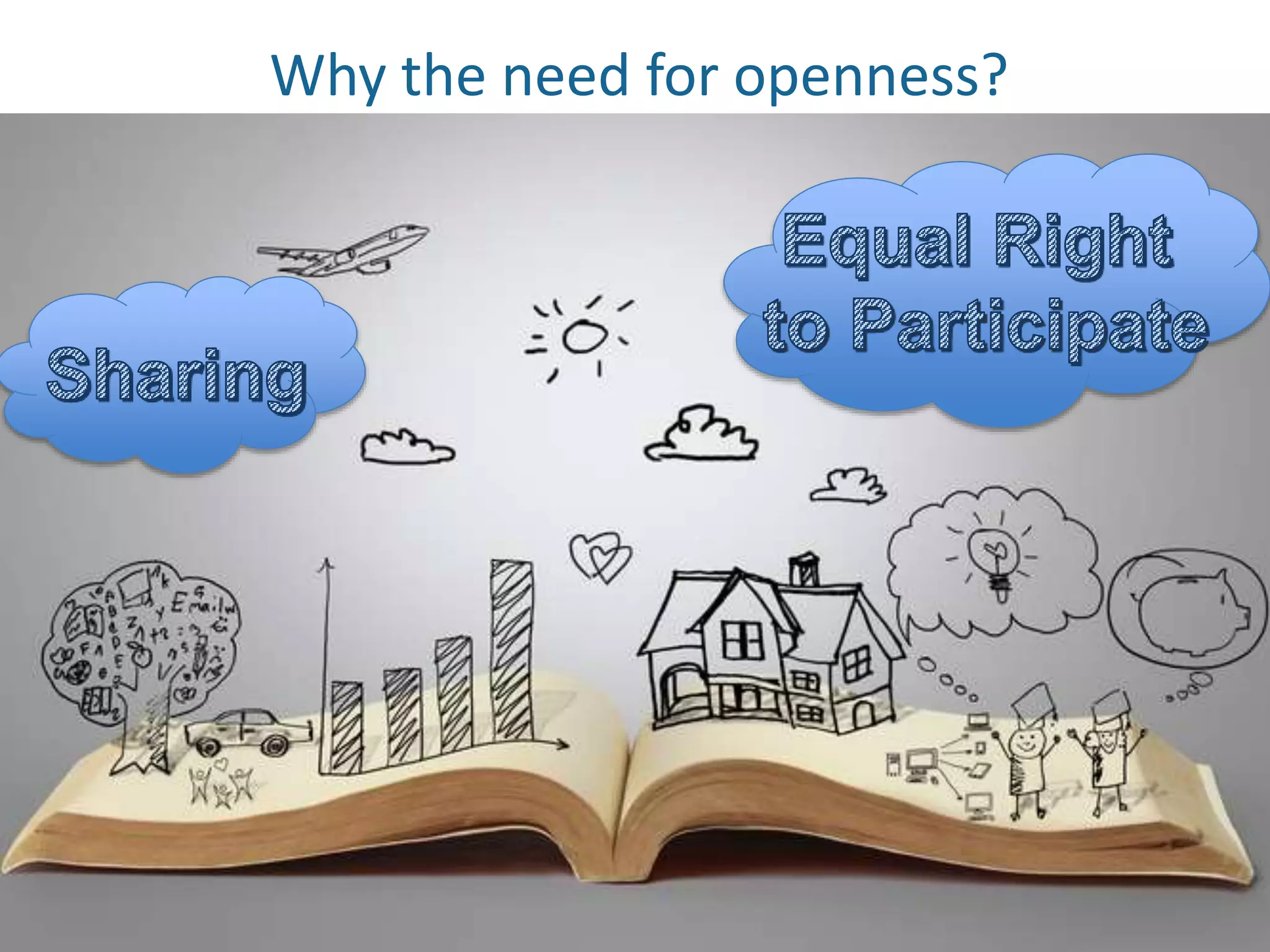 Why the need for openness?
 