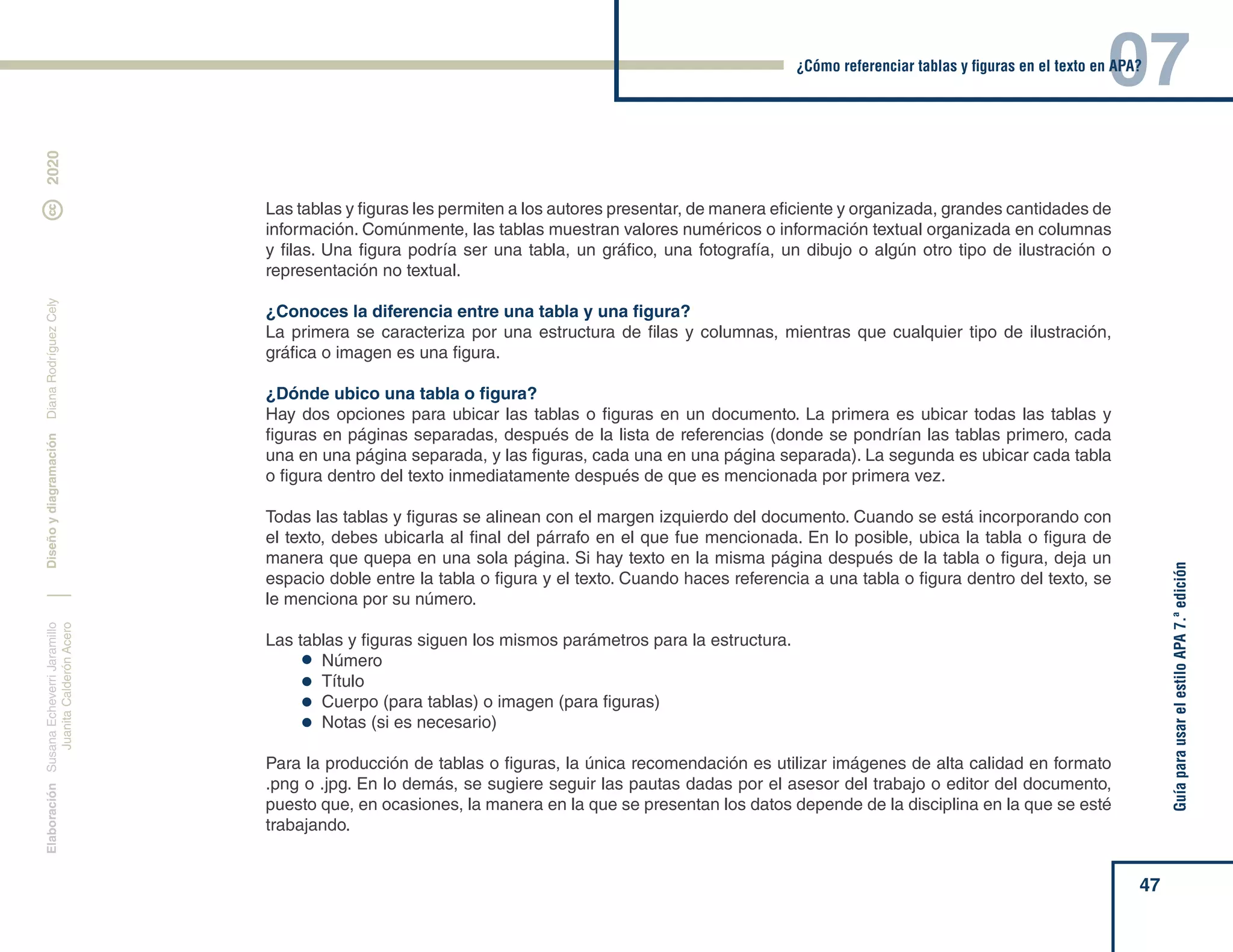 07 Cómo referenciar tablas y figuras en APA (séptima edición) PPT