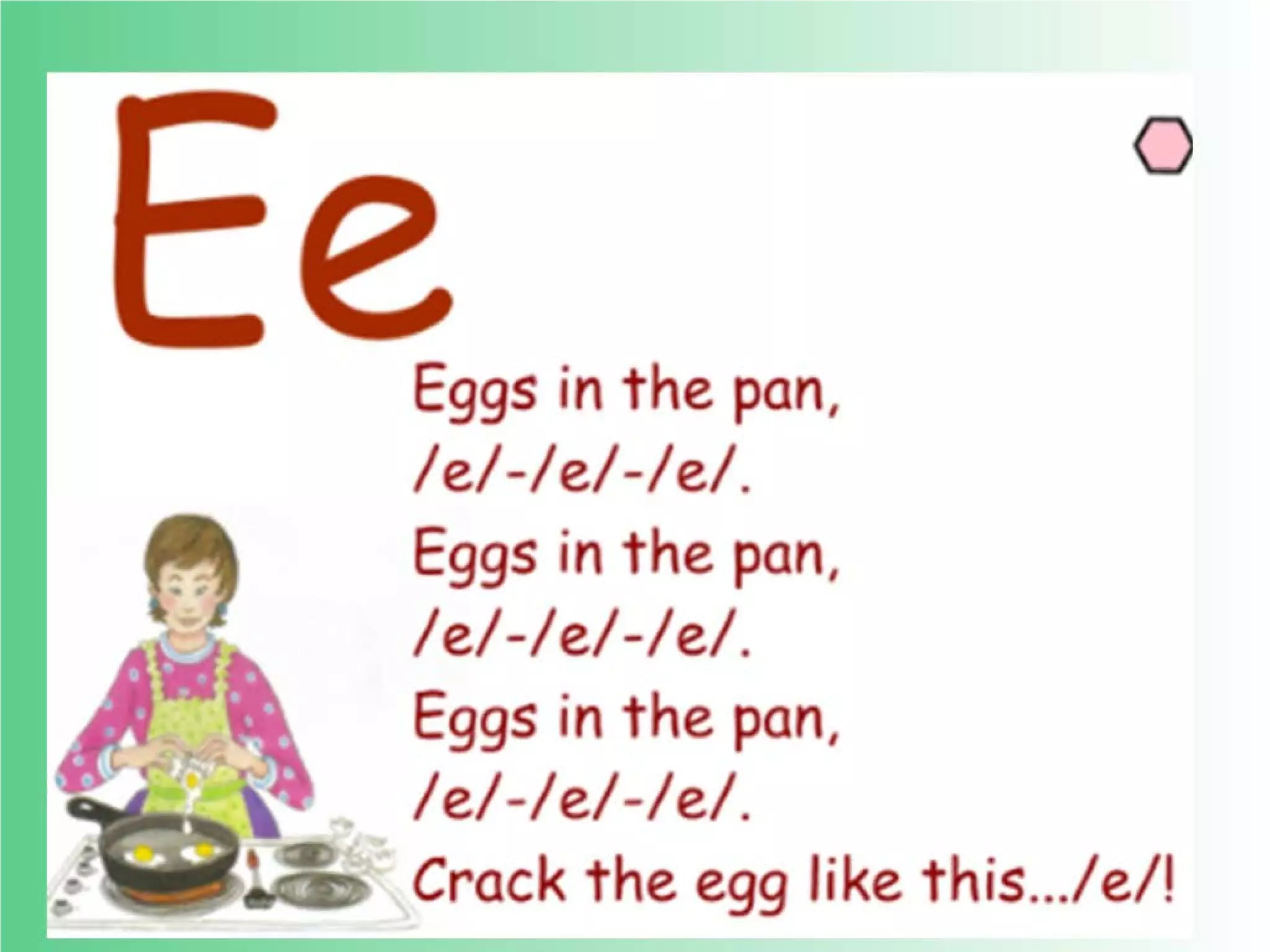 Flashcards and posters E e