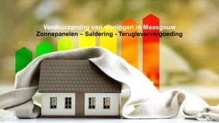 Verduurzaming van woningen in Maasgouw
Zonnepanelen – Saldering - Terugleververgoeding
 