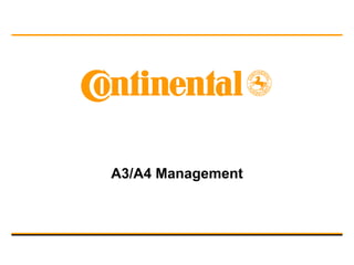 A3/A4 Management
 