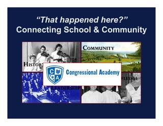 Connecting to your local community