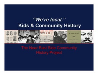 Connecting to your local community