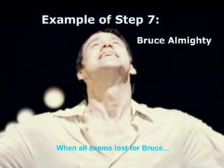 When all seems lost for Bruce... Example of Step 7: Bruce Almighty 