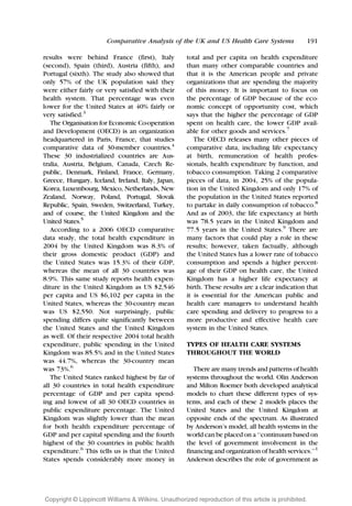 A Comparative Analysis Of The UK And US Health Care Systems | PDF