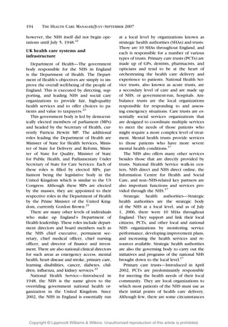 A Comparative Analysis Of The UK And US Health Care Systems | PDF