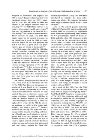 A Comparative Analysis Of The UK And US Health Care Systems | PDF