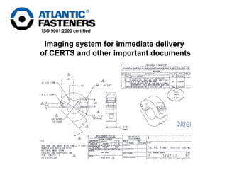 Imaging system for immediate delivery  of CERTS and other important documents 