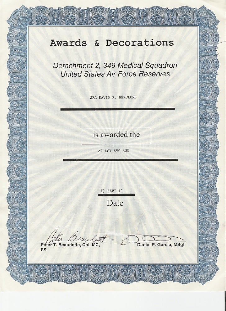 Af Longevity Award