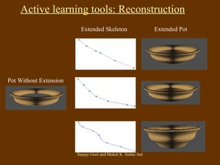 Pot Without Extension Extended Skeleton Extended Pot Active learning tools: Reconstruction 