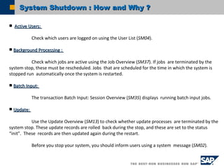 SAP ADMINISTRATION | PPT