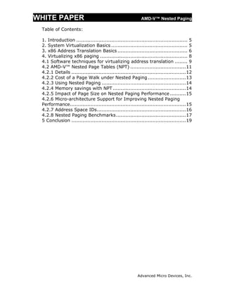 Amd V Nested Paging