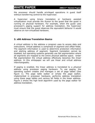Amd V Nested Paging