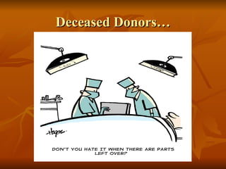 Deceased Donors… 