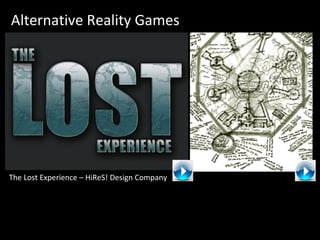 The Lost Experience – HiReS! Design Company Alternative Reality Games 