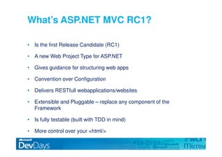 Asp.Net Mvc Dev Days09