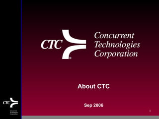 About CTC Sep 2006 