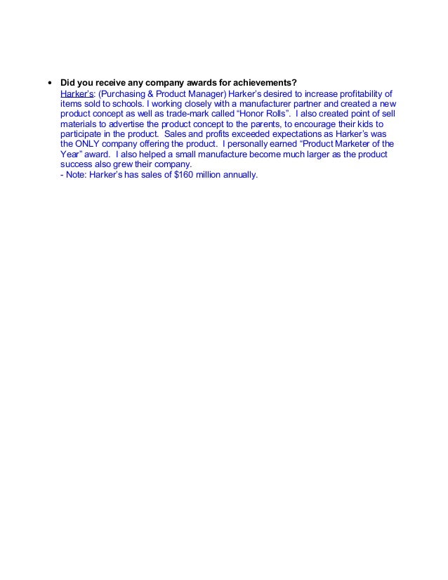key accomplishments