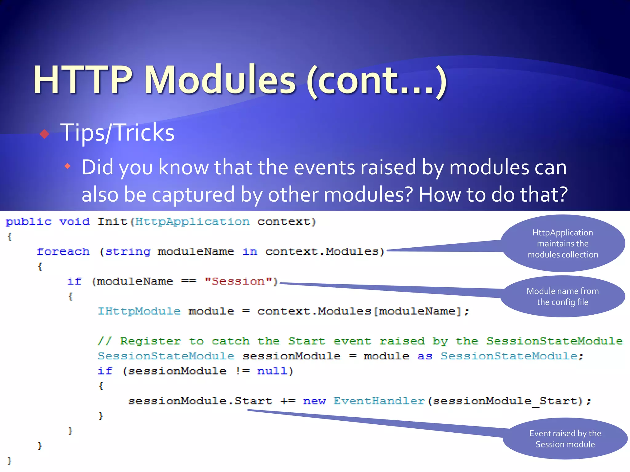 Advanced Asp.Net Concepts And Constructs