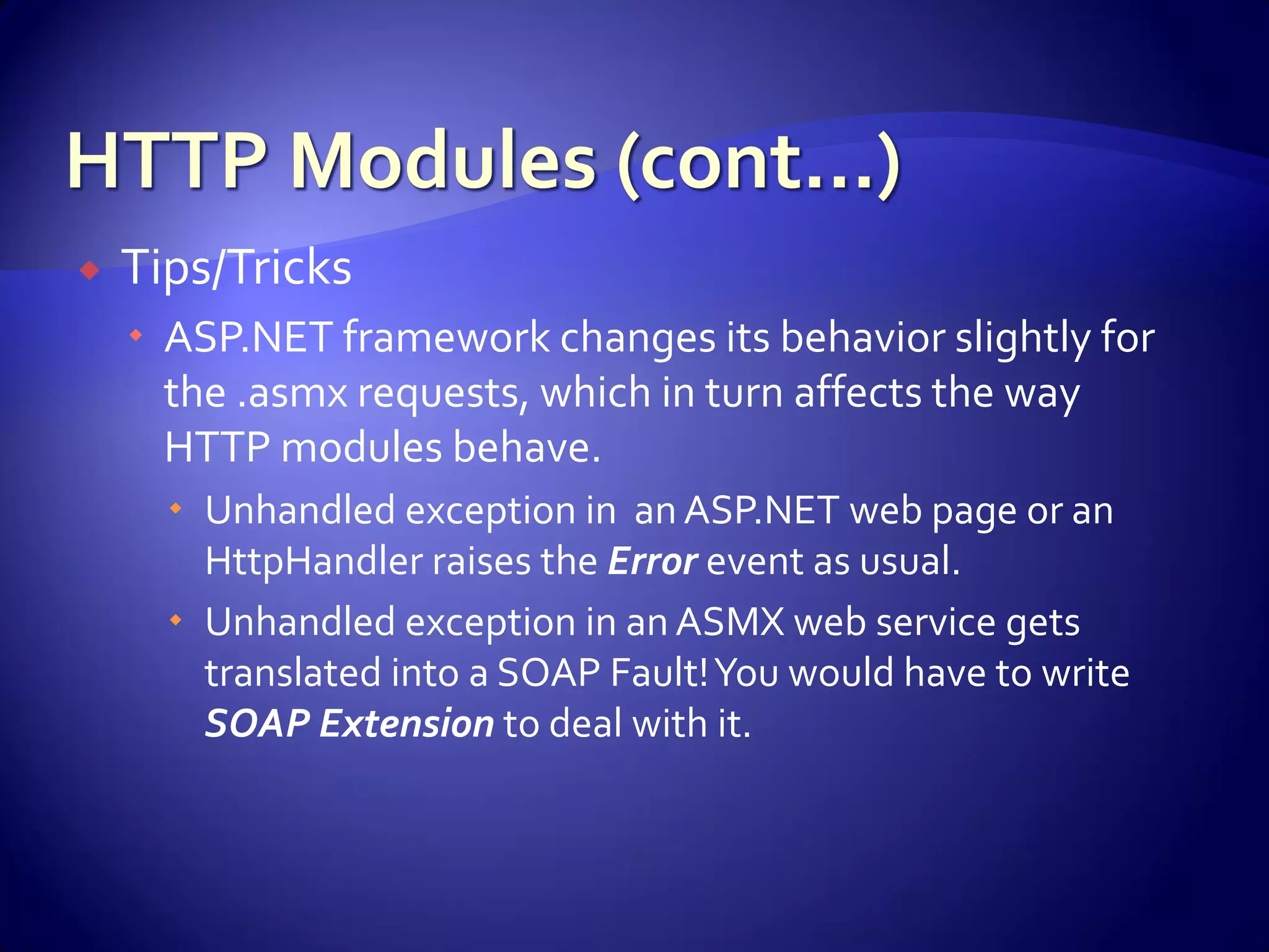 Advanced Asp.Net Concepts And Constructs