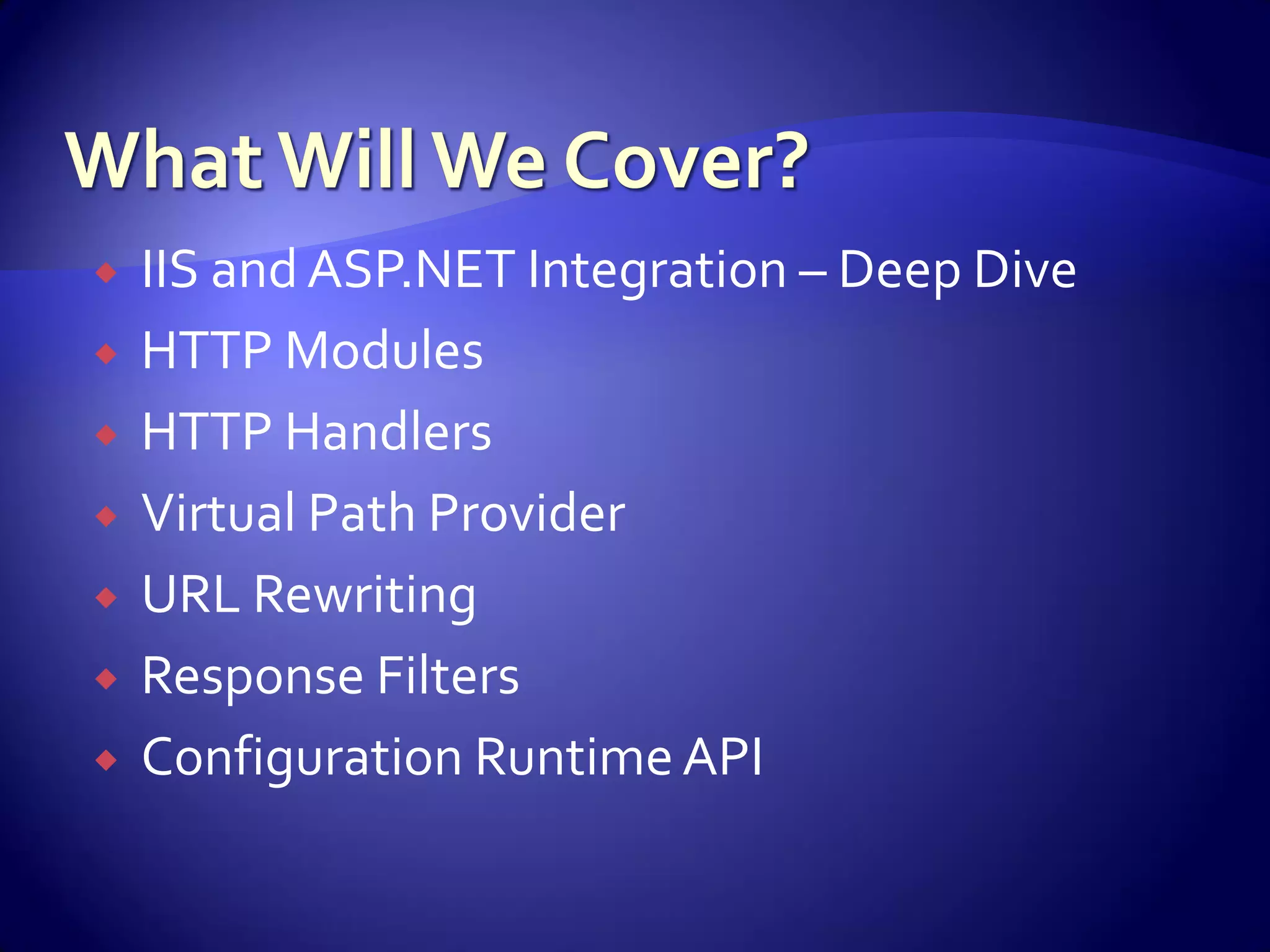 Advanced Asp.Net Concepts And Constructs