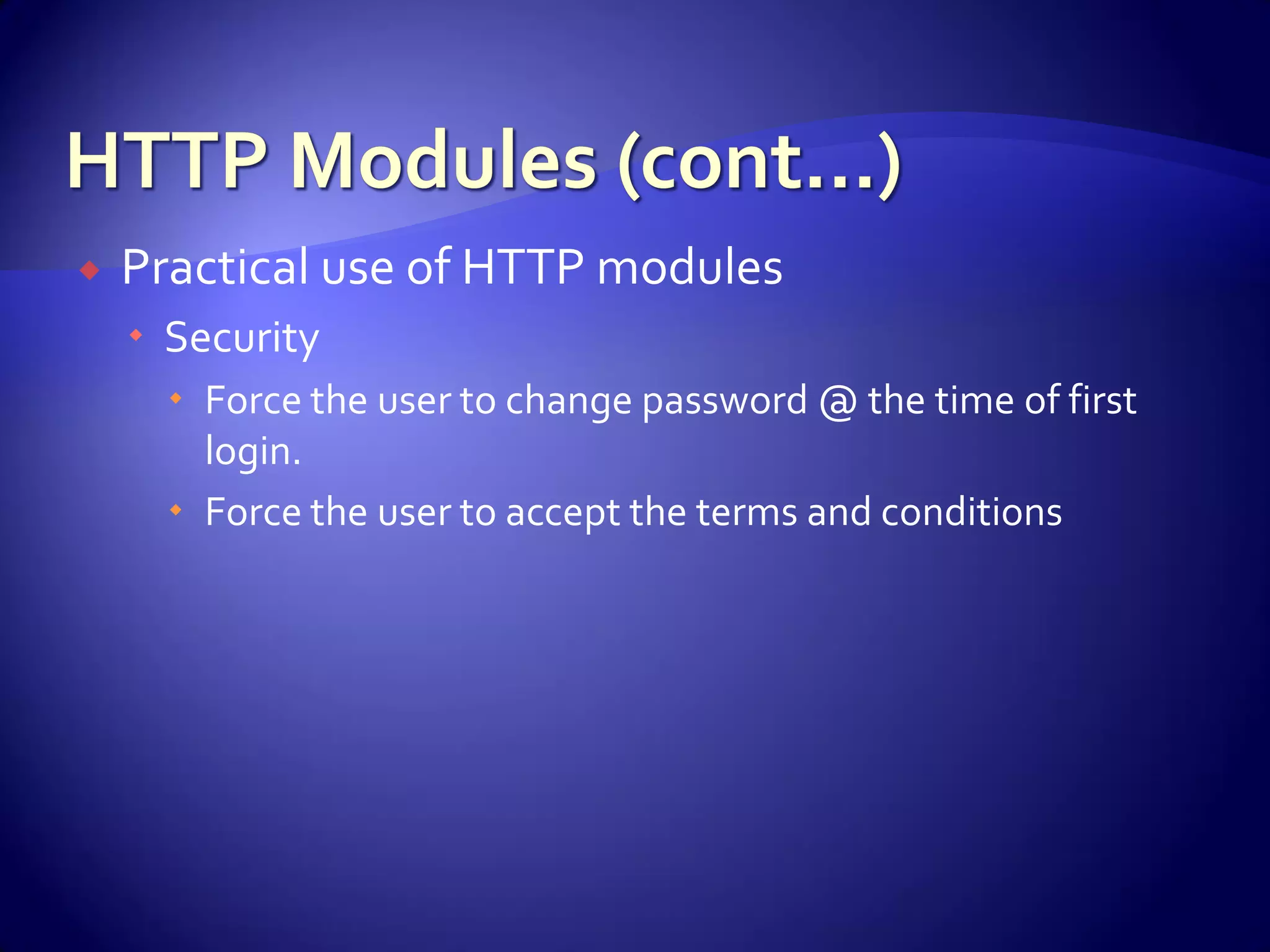Advanced Asp.Net Concepts And Constructs
