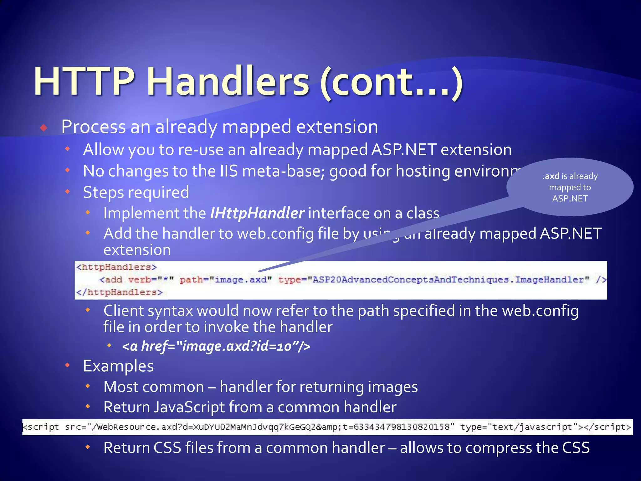 Advanced Asp.Net Concepts And Constructs