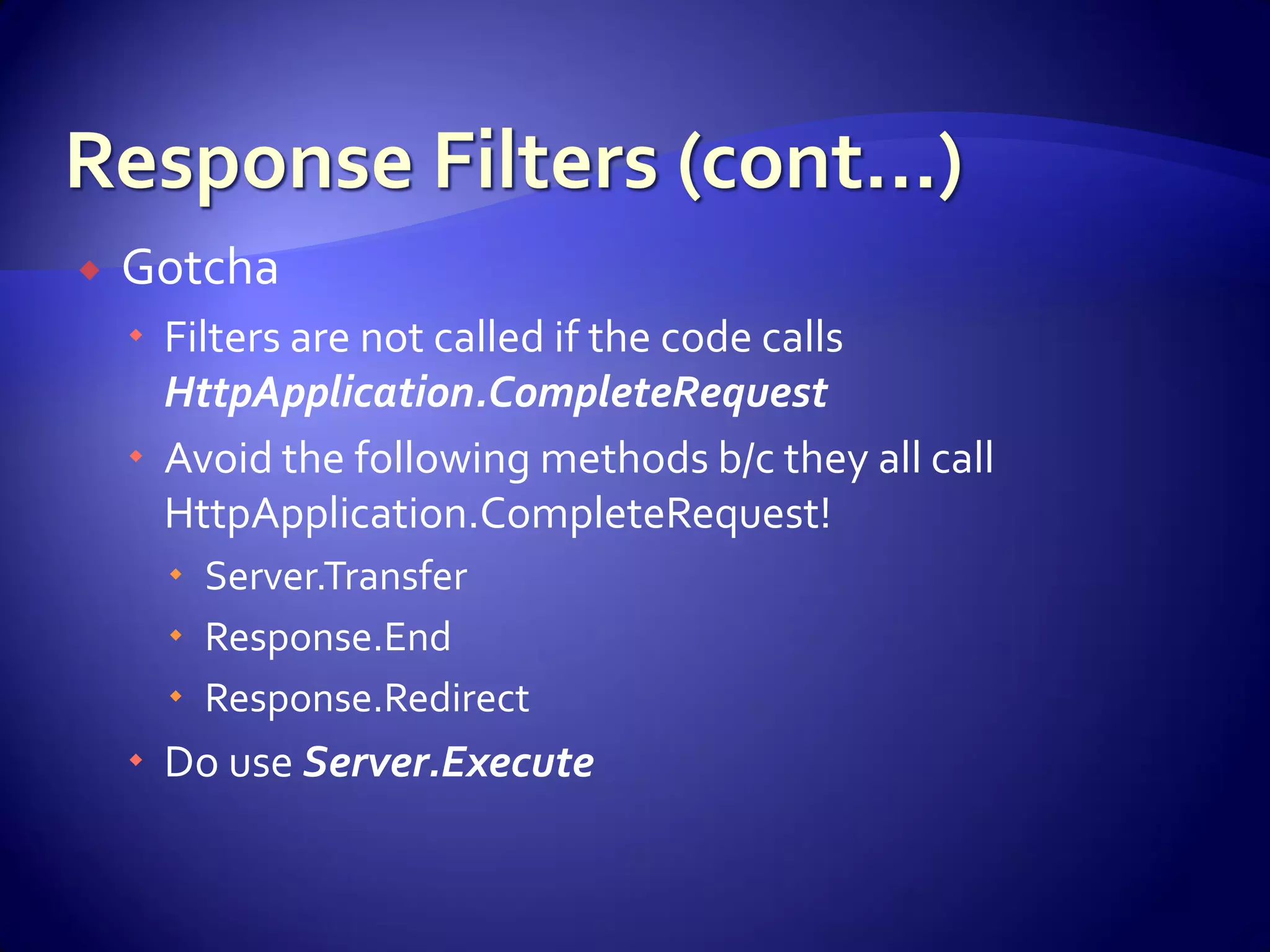 Advanced Asp.Net Concepts And Constructs