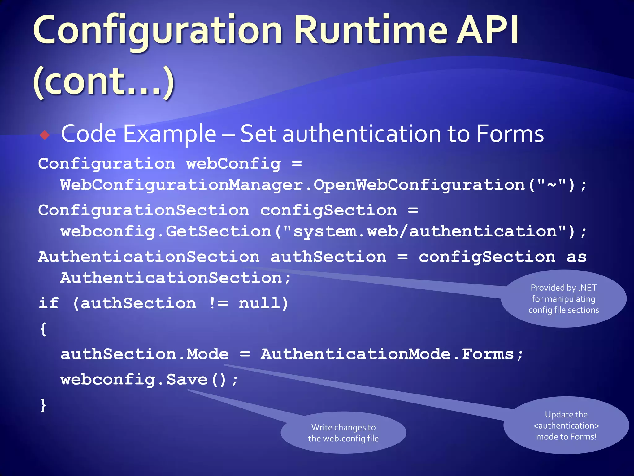 Advanced Asp.Net Concepts And Constructs