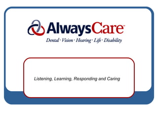Listening, Learning, Responding and Caring 