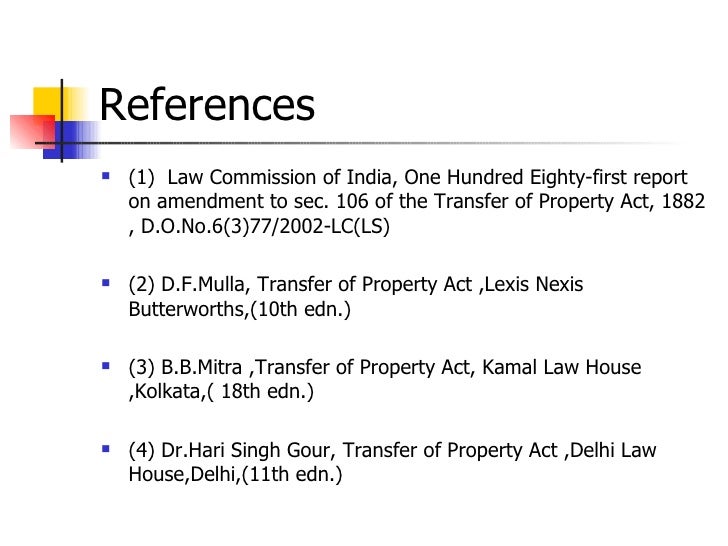 Lease Under Transfer Of Property Act Lease Under Transfer Of Property Act