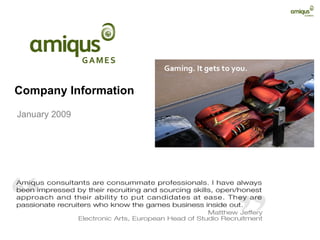 Company Information January 2009  