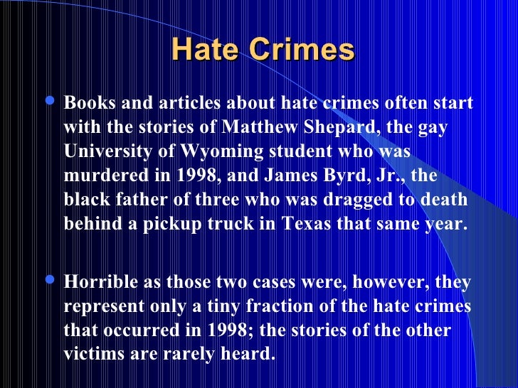 essay on hate crimes