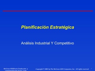 Planificación Estratégica Análisis Industrial Y Competitivo 
