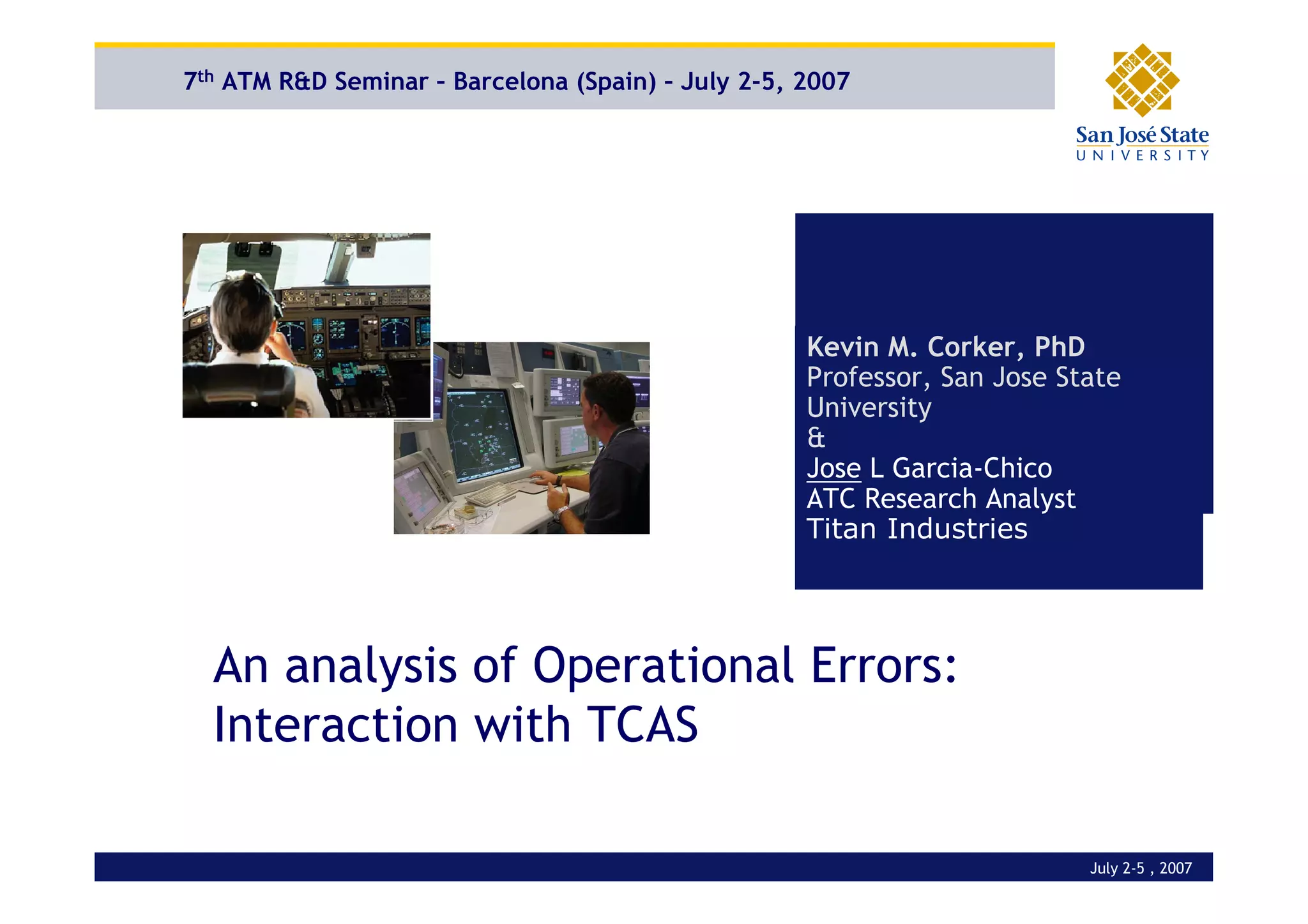 Operational Errors - Interaction with TCAS RAs