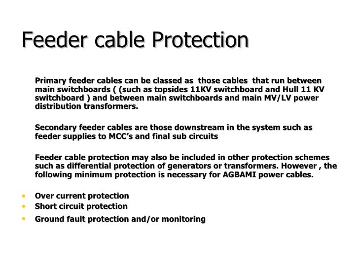 An Overview Of Agbami Fpso Electrical Power System